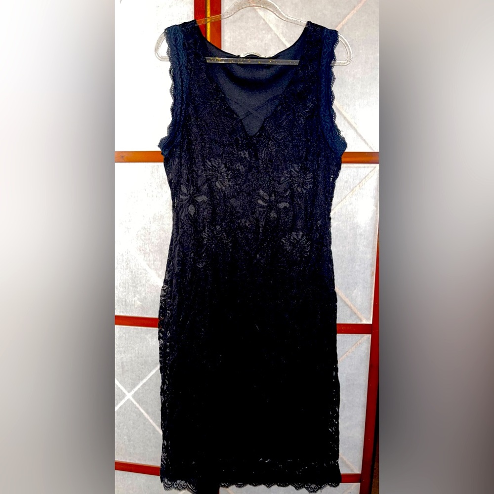 Liberty Love Black Lace, Sleeveless Dress Size XL